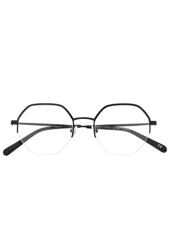 Stella Mccartney Eyewear Octagonal Frame Glasses - Black