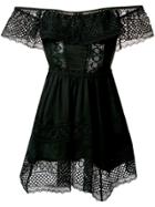 Charo Ruiz Vaiana Lace Detail Dress - Black