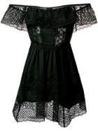 Charo Ruiz Vaiana Lace Detail Dress - Black