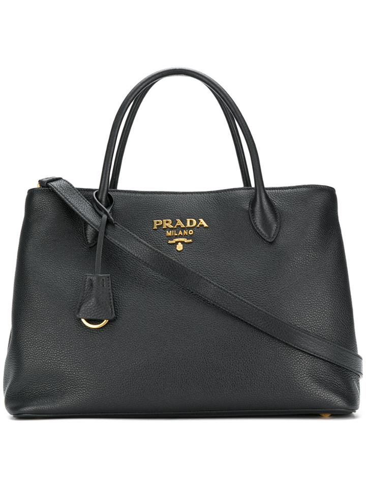 Prada Galleria Tote Bag - Black