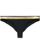Calvin Klein Jeans Logo Waistband Bikini Briefs - Black