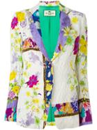 Etro Floral Print Blazer, Women's, Size: 42, Silk/viscose