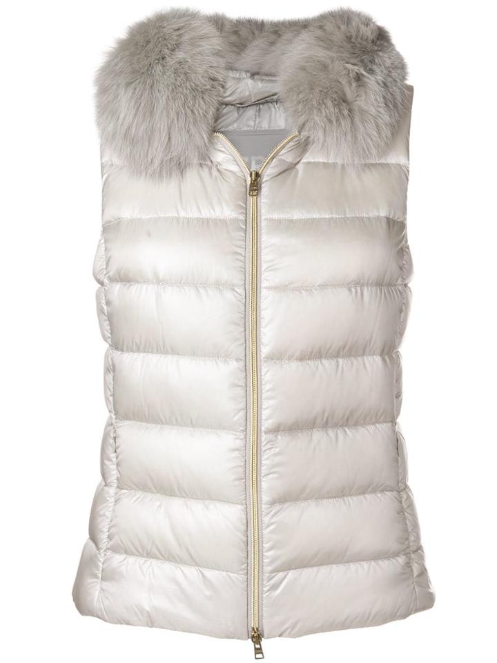 Herno Trim Padded Gilet - Grey
