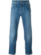Fay Straight Leg Jeans, Men's, Size: 36, Blue, Cotton/spandex/elastane