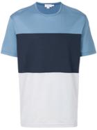Sunspel Colour Block Crew Neck T-shirt - Blue