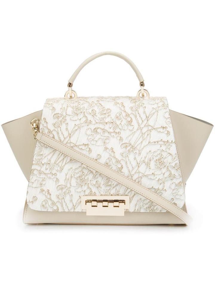 Zac Zac Posen 'eartha Iconic Top Handle' Tote, Women's, Nude/neutrals, Calf Leather