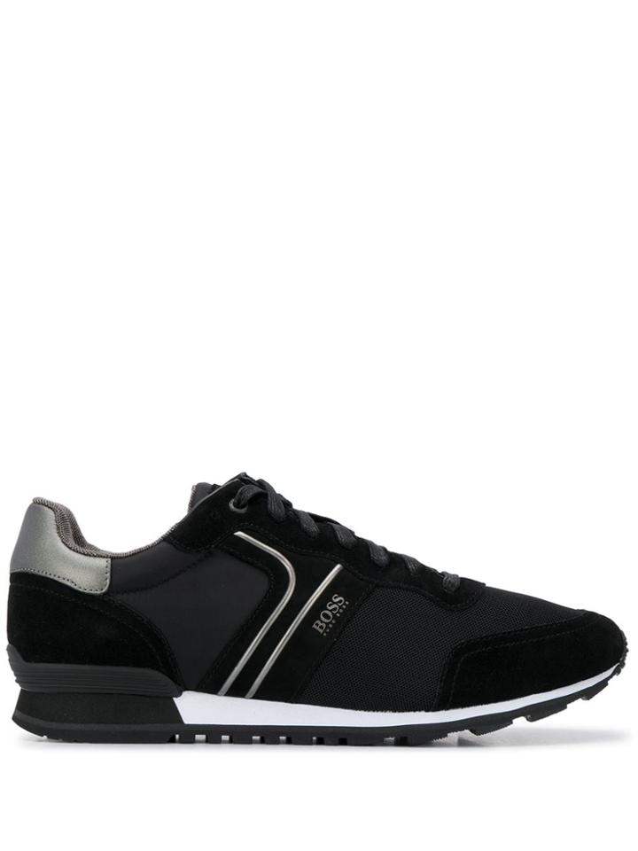 Boss Hugo Boss Parkour Runn Suede Sneakers - Black