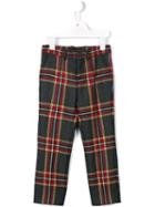 Dolce & Gabbana Kids Tartan Trousers, Boy's, Size: 8 Yrs, Grey