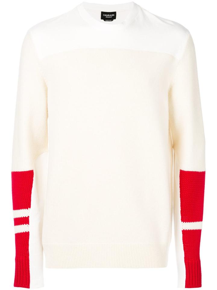 Calvin Klein 205w39nyc Colour-block Jumper - Nude & Neutrals