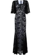 Martha Medeiros Lace Maxi Dress - Black