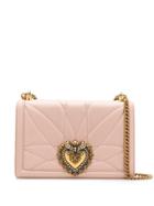 Dolce & Gabbana Devotion Quilted Shoulder Bag - Pink