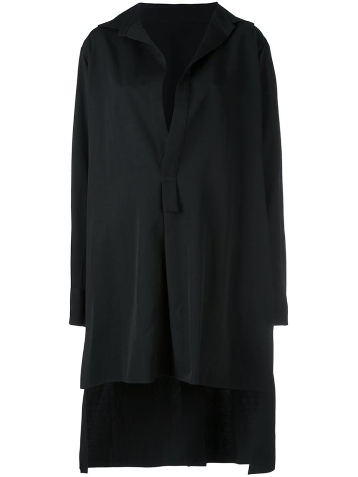 Yohji Yamamoto Long Fit Blouse - Black