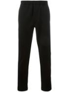 Prada Logo Patch Track Pants, Men's, Size: Large, Black, Polyamide/polyester/spandex/elastane/viscose