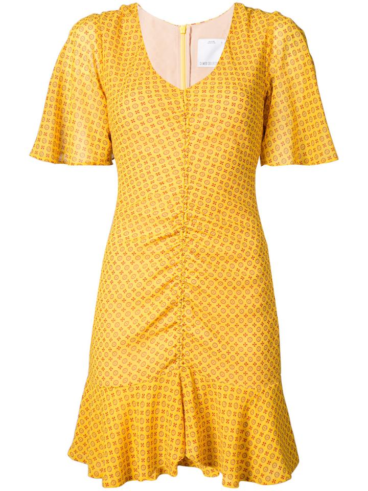 C/meo Light Up Mini Dress - Yellow & Orange