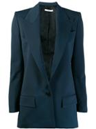 Givenchy Deep V-neck Blazer - Blue