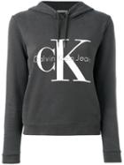 Calvin Klein Jeans Logo Hooded Sweatshirt, Women's, Size: Xs, Grey, Cotton
