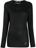 1017 Alyx 9sm X Nike Raglan-sleeves Logo Top - Black