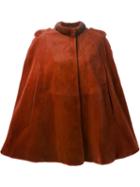 Liska Fur Cape, Women's, Size: Small, Red, Mink Fur