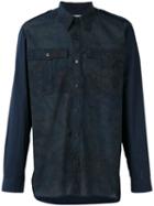 Dries Van Noten - Flower Print Shirt - Men - Cotton - 46, Blue, Cotton