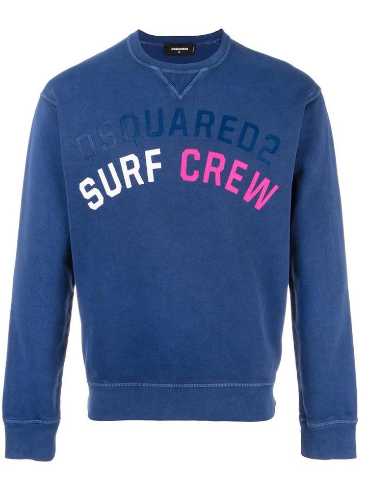 Dsquared2 Surf Crew Sweatshirt, Men's, Size: Xs, Blue, Cotton