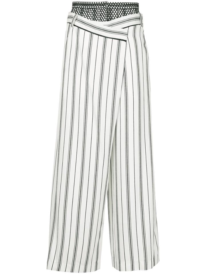 Aula Layered Palazzo Pants - White