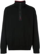 Paul & Shark Zip Up Jumper, Men's, Size: Large, Black, Virgin Wool