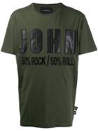 John Richmond Logo Patch Embroidered T-shirt - Green