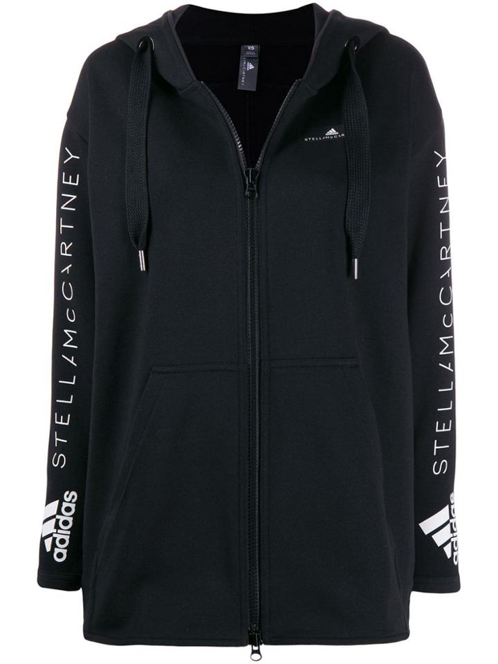 Adidas By Stella Mcmartney Logo Print Track Jacket - Black