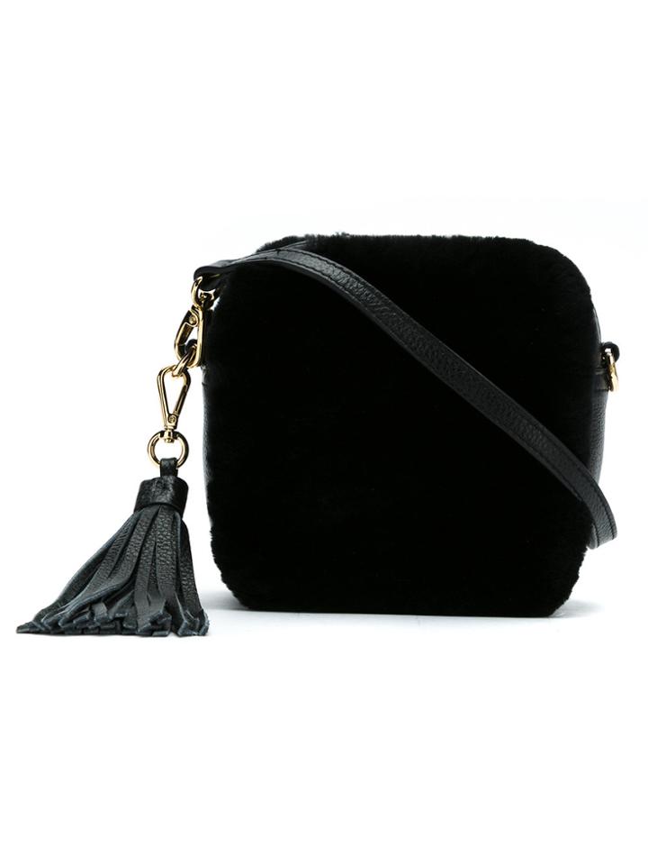Serpui Leather Fut Clutch - Black