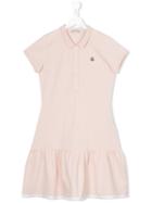Moncler Kids - Polo Dress - Kids - Cotton/spandex/elastane - 14 Yrs, Pink/purple