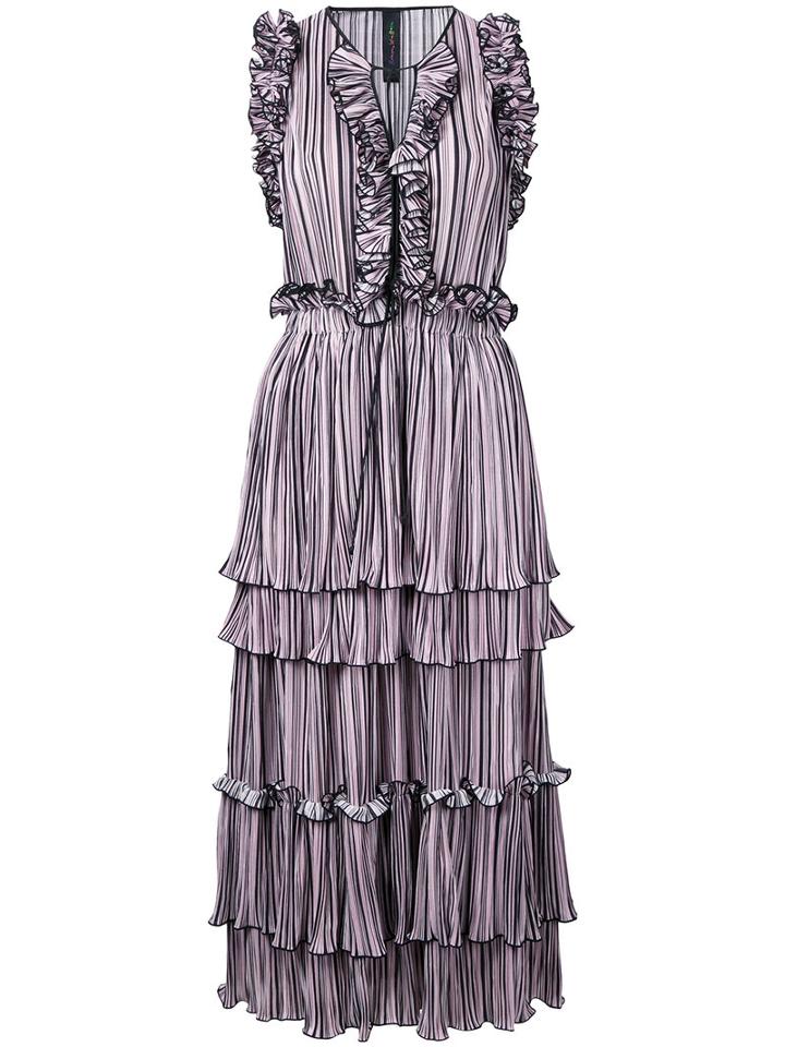 Romance Was Born Blossoming Pleat Dress, Women's, Size: 10, Pink/purple, Polyester