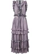 Romance Was Born Blossoming Pleat Dress, Women's, Size: 10, Pink/purple, Polyester