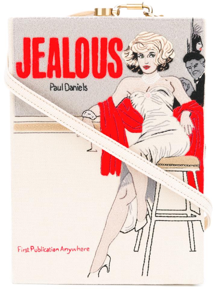 Olympia Le-tan Book Cover Clutch - Nude & Neutrals