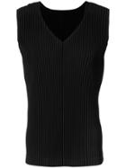 Homme Plissé Issey Miyake V-neck Tank Top - Blue