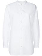En Route Band Collar Shirt, Women's, White, Cotton