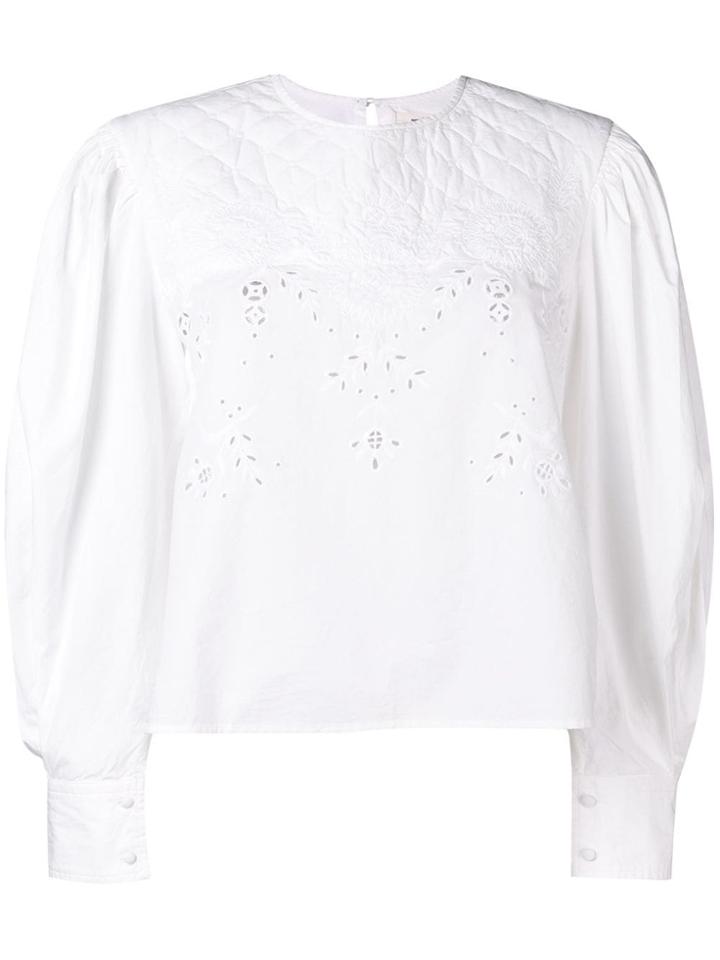 Isabel Marant Étoile Embroidered Detail Blouse - White