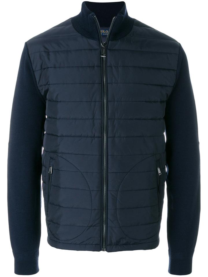 Polo Ralph Lauren Paneled Zip Sweater - Blue