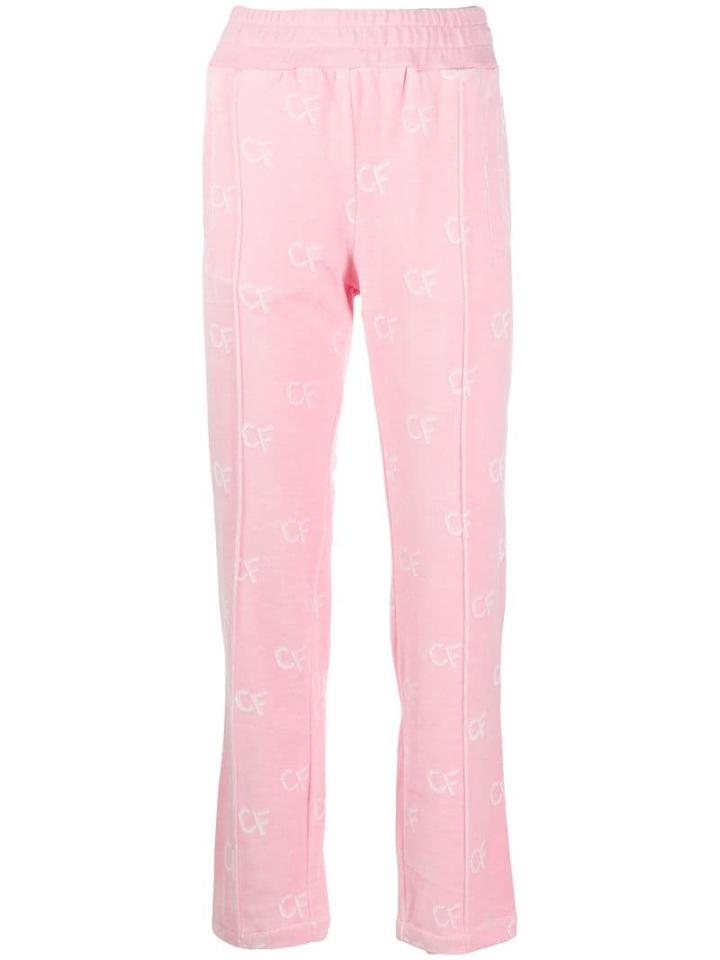 Chiara Ferragni Logo Print Track Pants - Pink