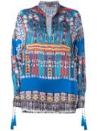 Etro - Printed Tunic - Women - Silk/cotton/polyester/viscose - 44, Blue, Silk/cotton/polyester/viscose