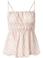 M Missoni Gathered Front Top - Nude & Neutrals