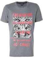 Just Cavalli - Printed T-shirt - Men - Cotton - Xl, Grey, Cotton