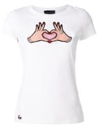 Philipp Plein Heart Patch T-shirt - White