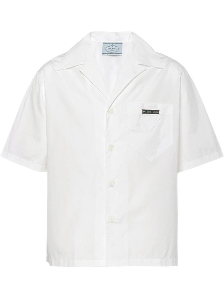 Prada Logo Patch Shirt - White