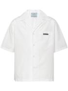Prada Logo Patch Shirt - White