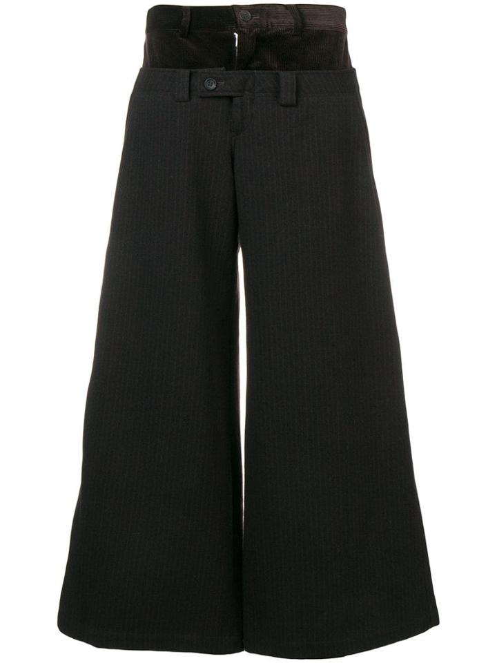 Yohji Yamamoto Vintage Double Layer Trousers - Brown
