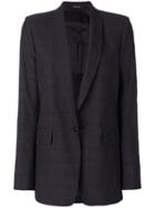 Maison Margiela - Plaid Fitted Blazer - Women - Viscose/wool - 40, Grey, Viscose/wool