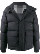 Z Zegna Logo Padded Jacket - Black