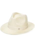 Maison Michel Classic Fedora Hat - White