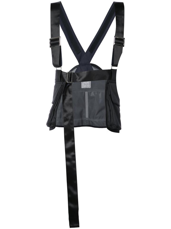 Sacai Deconstructed Wool Vest - Black