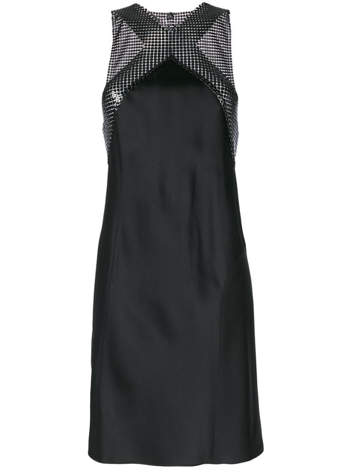 Paco Rabanne Fitted Halterneck Dress - Black